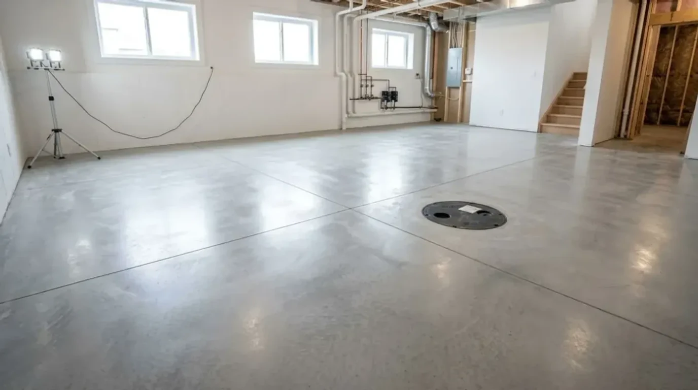Jensen Concrete Basement Floors — concrete flatwork by Jensen Decorative Concrete in the Twin Cities