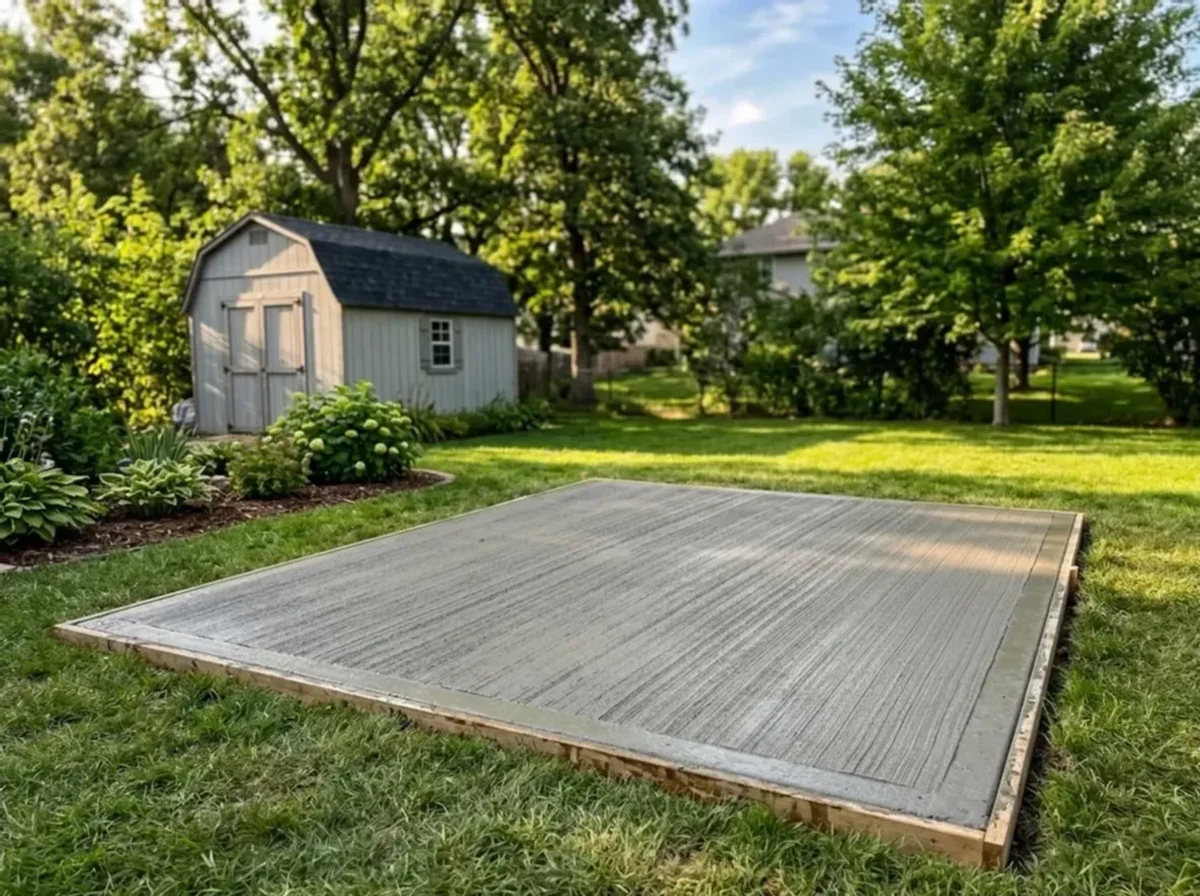 Jensen Concrete Utility & Shed Pads — concrete flatwork by Jensen Decorative Concrete in the Twin Cities