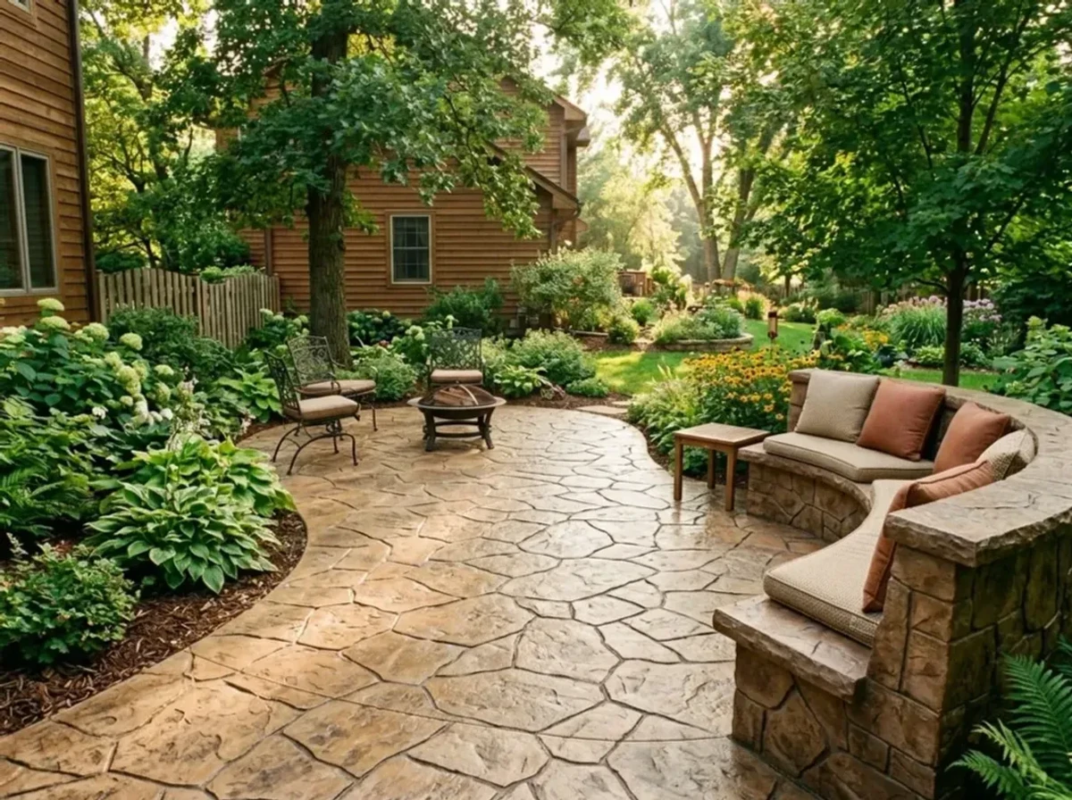 Jensen Concrete Decorative concrete patio